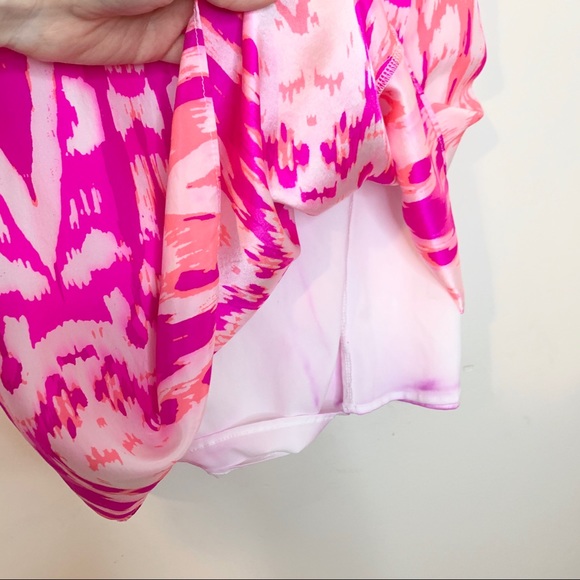 ALICE & TRIXIE 100% Silk Pink Ikat Mini Dress - Picture 6 of 11